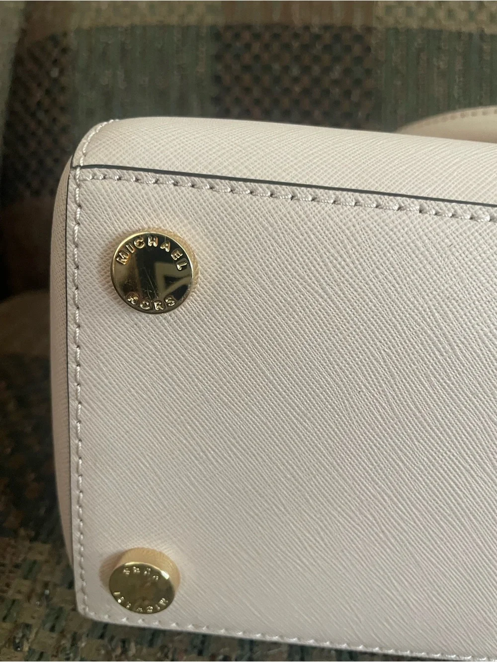 Michael Kors Adrienne Large Saffiano Leather Satchel